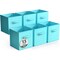 Sorbus 6 Pack 13 Inch Foldable Storage Cubes with Handles- for Organizing Home, Shelves, Nursery, Playroom, Closet and More